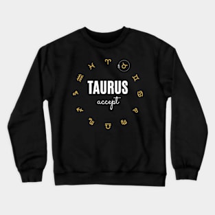 Taurus Zodiac Horoscope Crewneck Sweatshirt